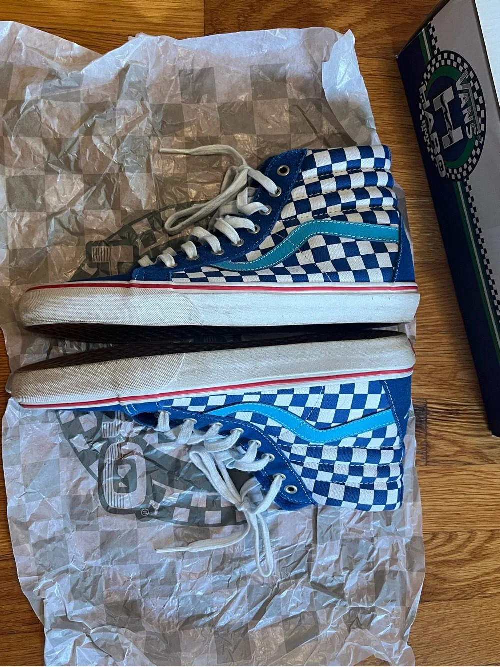Vans Haro SK- 8 HI Freestyler Blue Reissue Men’s size 10 Rare Read